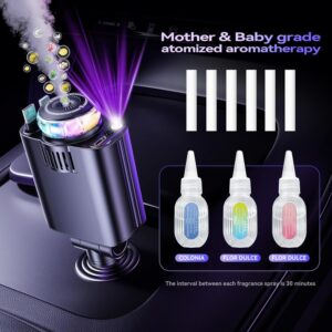شارژر فندکی جمع‌شونده چندکاره با رایحه درمانی و نورپردازی کهکشانی (5 در 1) W&O Starlight
