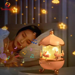 چراغ خواب پروژکتور خرگوشی Bunny Carousel Projector Night Light WH-E11