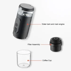 مینی اسپرسو ساز شارژی قابل حمل مدل Mini Espresso CF-1801BGC